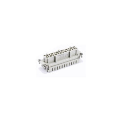 Insert HVES, Raccordement à ressort, mâle, 12 pin, 16A, Polycarbonate, 24B|48B 